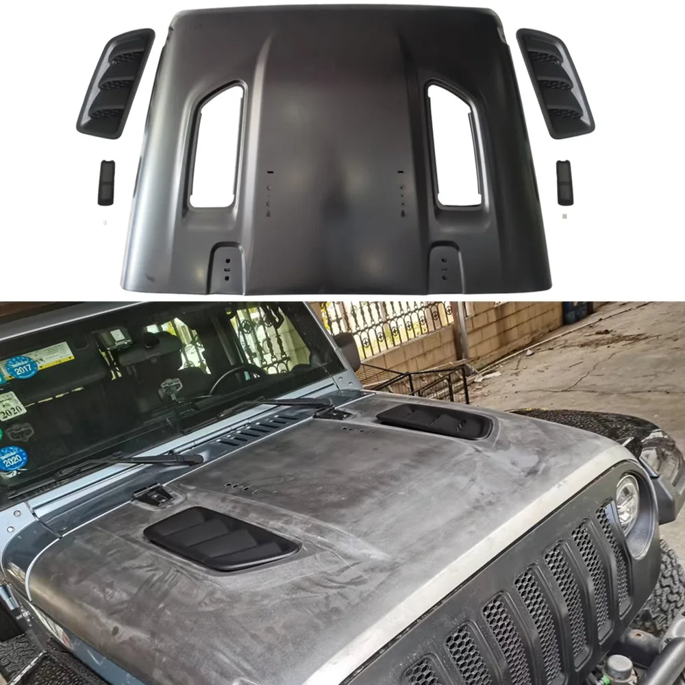 

Черный стальной капот JL для Jeep Wrangler JK 2007-2017 J397