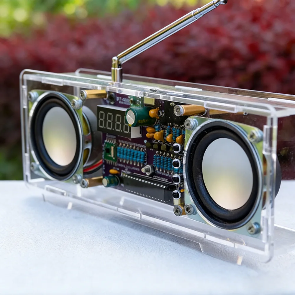 Digital Display FM Radio Kit for Signal Reception and Audio Projects