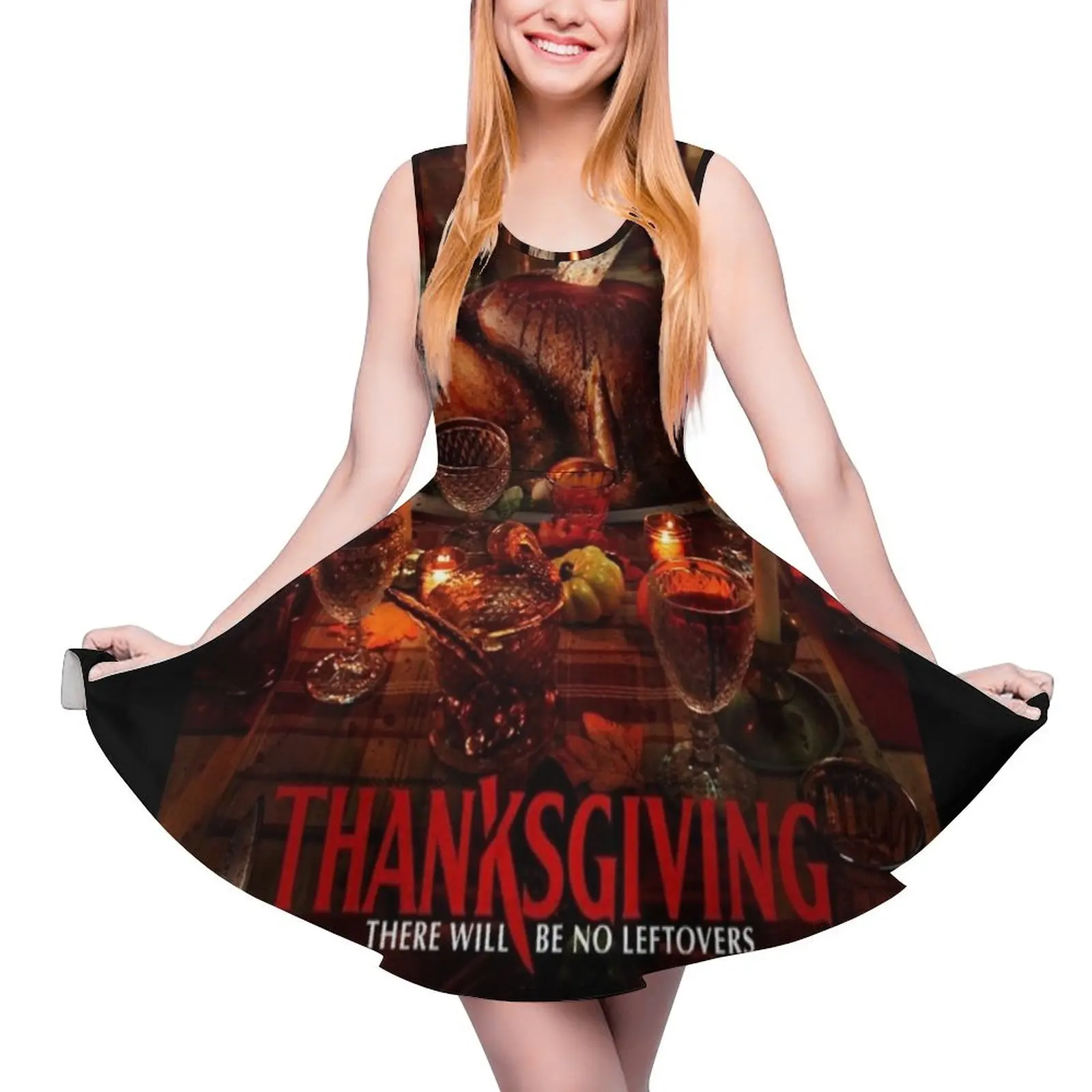 Thanksgiving Sleeveless Dress elegant womens dresses for wedding clothing women summer 2024