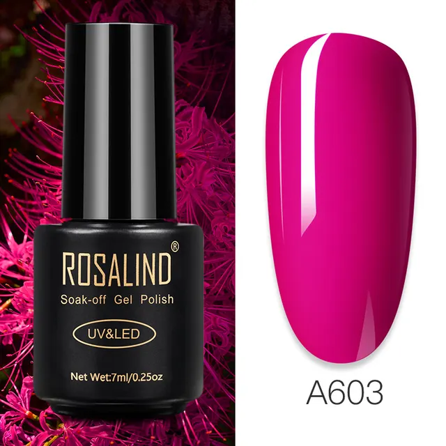 ROSALIND Nail Gel Polish Glitter Series Gel Varnishes All For Manicure Soak Off UV Lamp Nails Art Semi Permanent Gel Polish RAA603