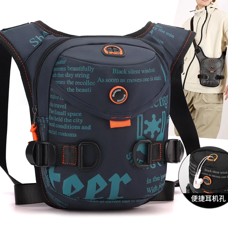 Neue Outdoor Radfahren Bein Tasche Multi-funktionale Sport männer Brust Tasche Tragbare Taille Tasche Motorrad Wasserdichte Umhängetasche