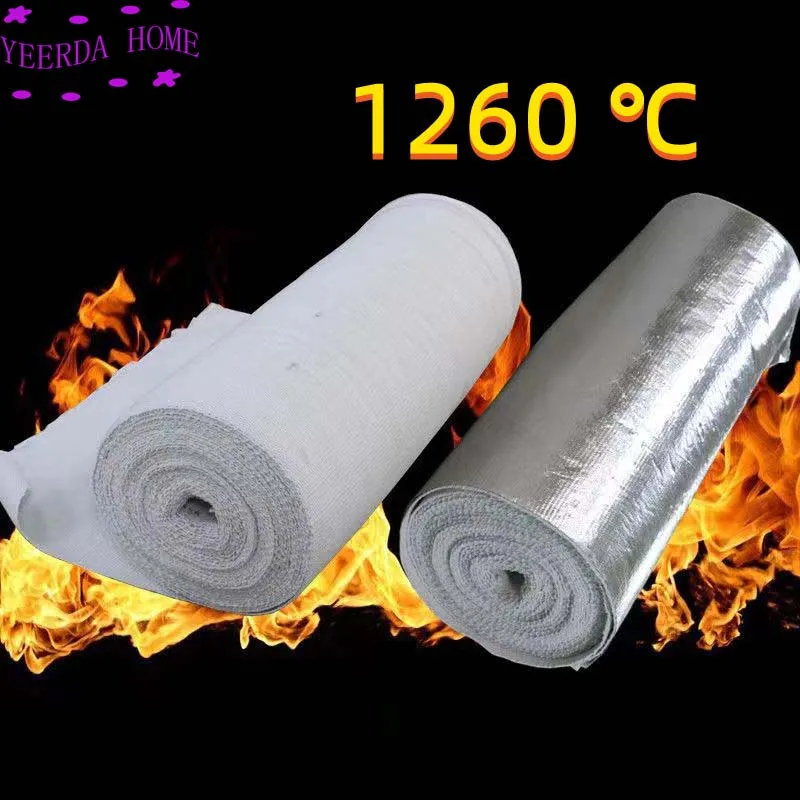 50x100cm Aluminum Silicate Ceramic Fiber Insulation Blanket Zirconium 1650  ℃ High Temperature Boiler Insulation Cotton Blanket