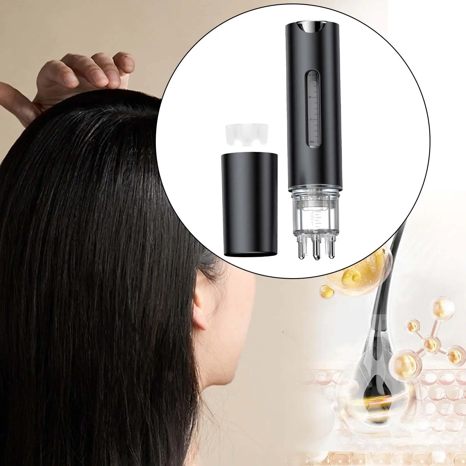 Scalp Applicator Comb Convenient Comfortable Hair Oil Applicator Hair Comb Head Fluid Brush for Travel Bathroom Supplies Women