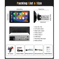 Leadfan 9 Inch Car Radio Stereo 1 Din Touchscreen Universal Car Video Player Carplay & Android Auto with Rear Camera Bluetooth - Image 6