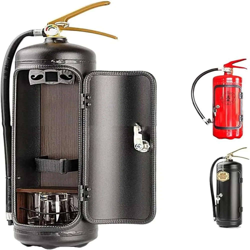 Can Bar Set Fire Extinguisher Portable Creative Whisky Fire Extinguisher Storage System Mini Shape Wine Decor