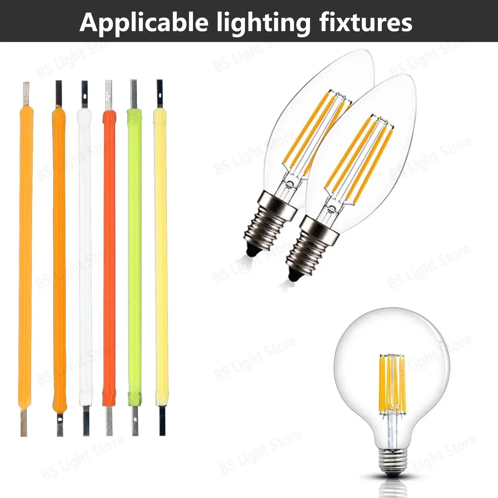 รูปสินค้า หลอดไฟ LED สีสันสดใส 38 มม. DIY ตกแต่งบ้าน