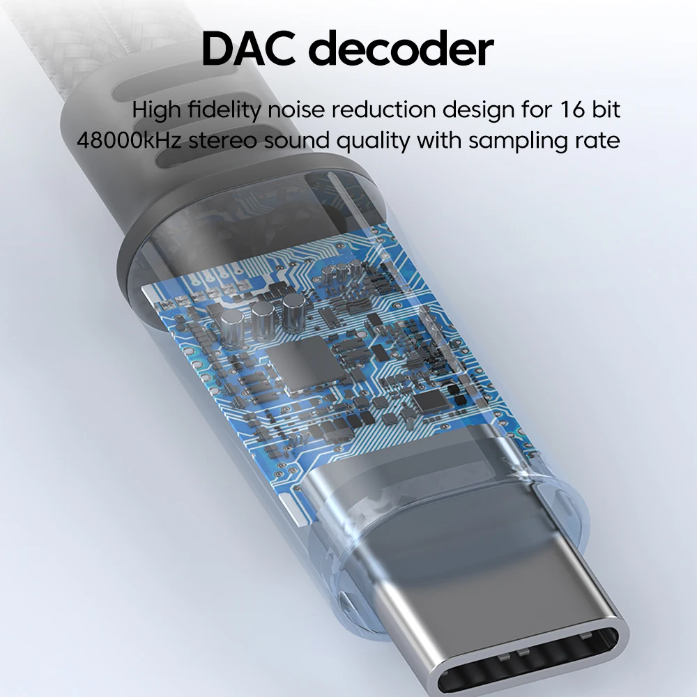 Dual 3.5mm Audio & Microphone Adapter Cable with DAC