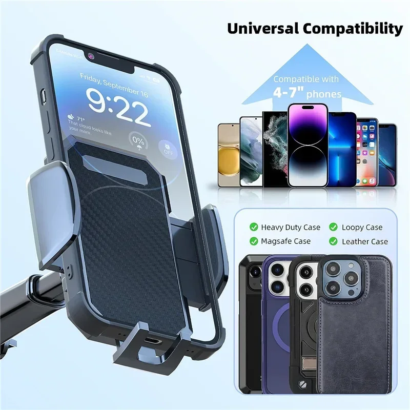 Adjustable suction-cup car phone holder supplier detail 16