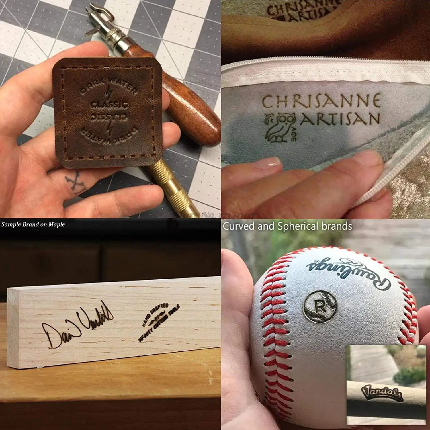 Electric Wood Burning Stamp Personalized DIY Branding Iron for Leather Self Making Machine Emboss wax seal stamp name stamp alphabet stamps wax seal stamp set embossing stamps wooden stamp metal stamps