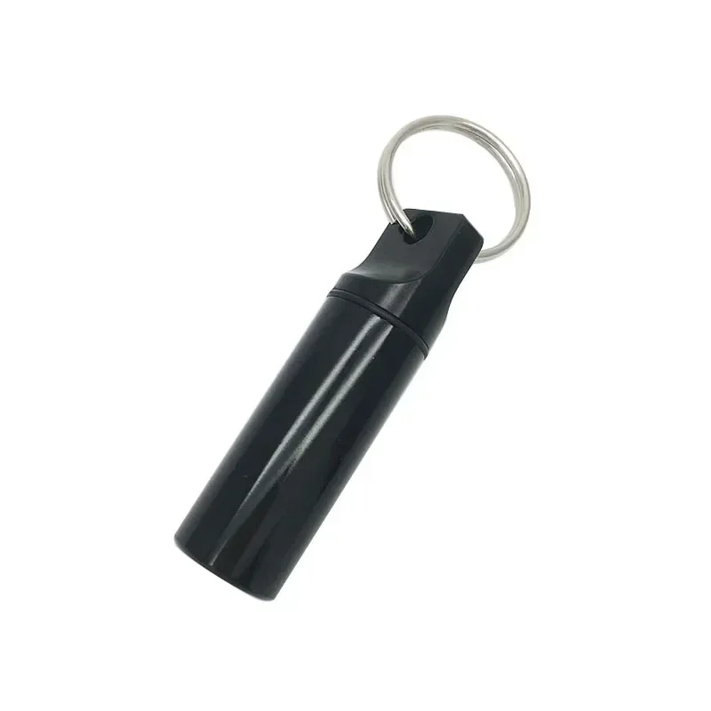 Compact Waterproof Aluminum Travel Pill Organizer with Sealed Keychain