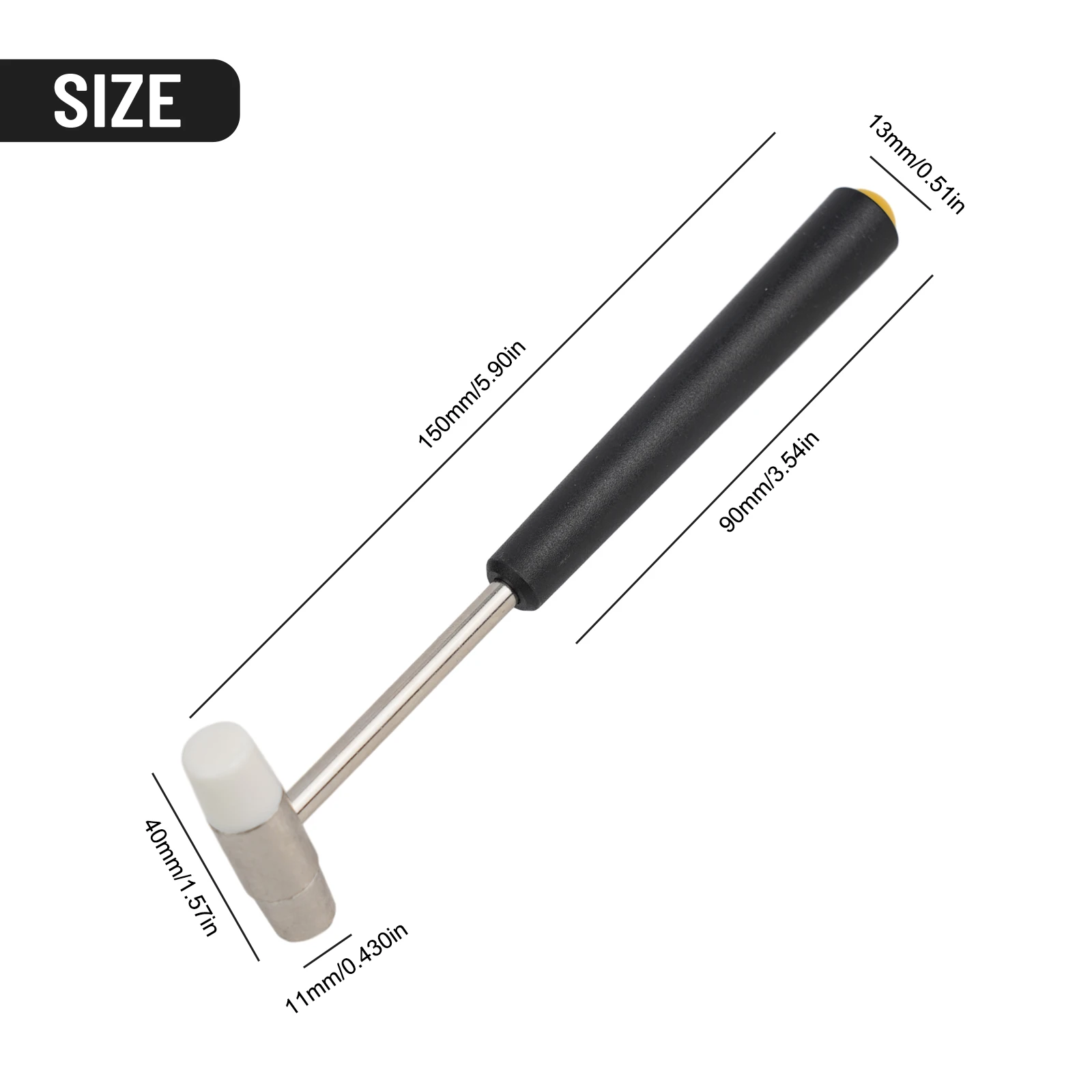 Mini Hammer Rubber Hammer Small Hammer Repair Tool Watch Strap Bracelet Soft And Hard Hammers DIY Metal Rubber Hammer Double Head For Repair Watch