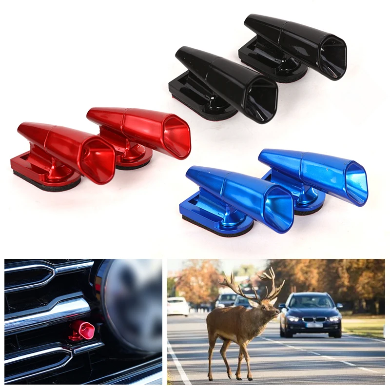 2Pc Car Forest Driving Deer Repeller Safety Sirens Auto Physical Ultrasonic Animal Warning Whistle For Vehicle SUVs RV Truck