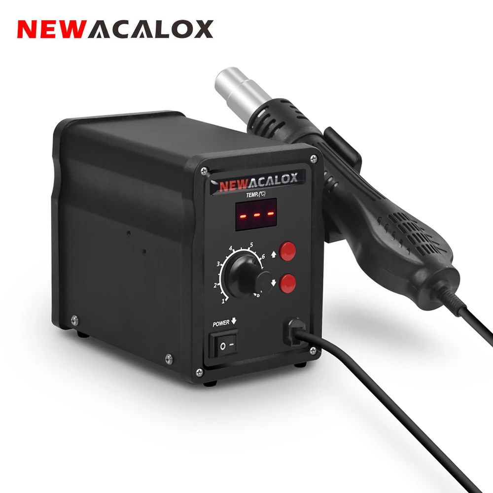 NEWACALOX110VDigitalHotAirReworkStationSMDSMTBGADesoldering