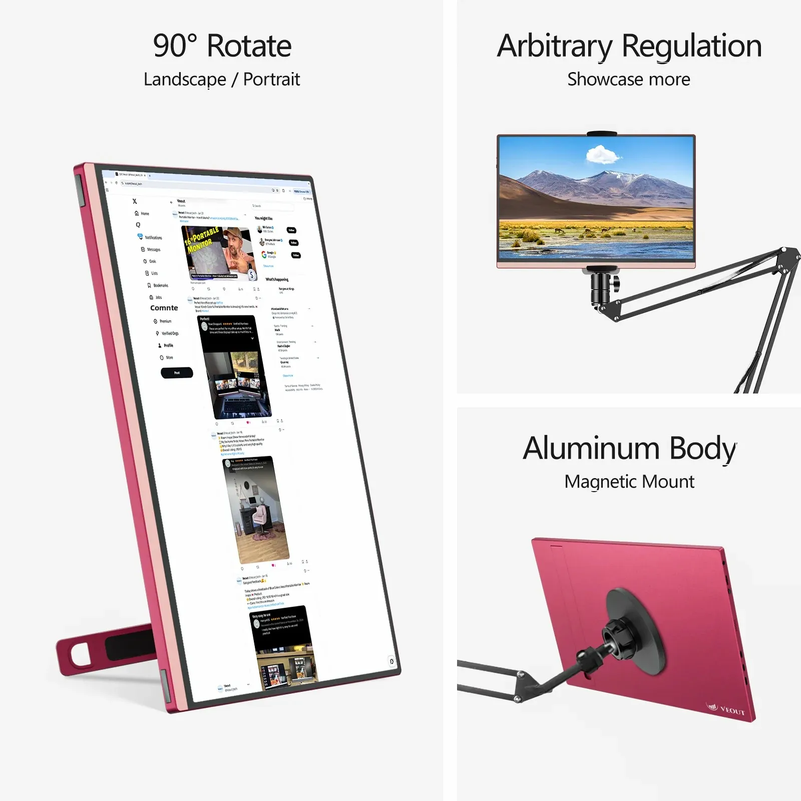 144HZ Portable Gaming Monitor, 16