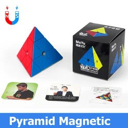MoYu Magnetic Speed Cube Set - Stress Reliever Fidget Toy Collection (Magnetic Pyramid A)