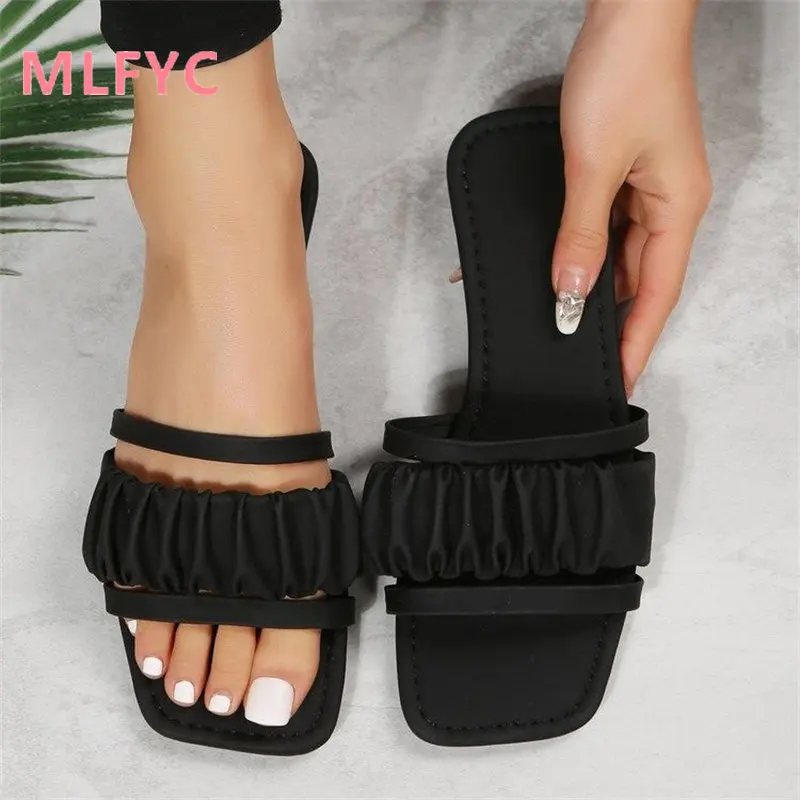 Flat women's slippers Summer new ladies sandals 2023 casual comfortable open-toe sandals