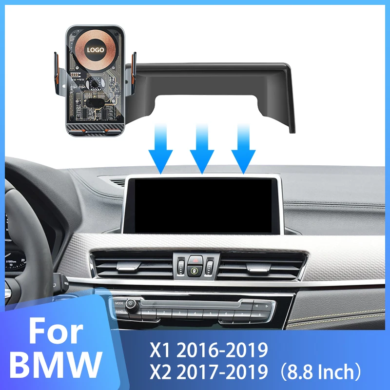 

Специальный автомобильный держатель для смартфона, подставка с экраном 8,8 дюйма, фиксированный базовый кронштейн, сочетание для BMW X1 X2 F48 F49 F39 2016-2019