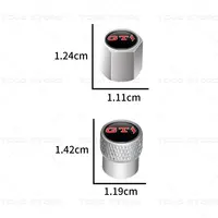 4pcs Car Wheel Tire Valve Core Cap Dust Proof Covers For GTI Lightning Logo Golf MK3 MK4 MK5 Polo Touareg Touran Passat Jetta 6