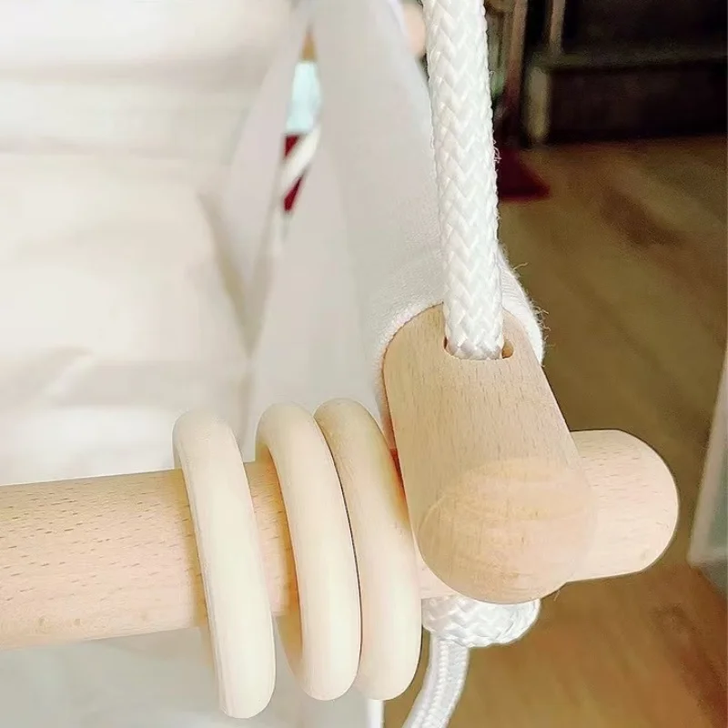 Small canvas baby swing Home baby swing Outdoor garden cloth swing for children entertainment 5