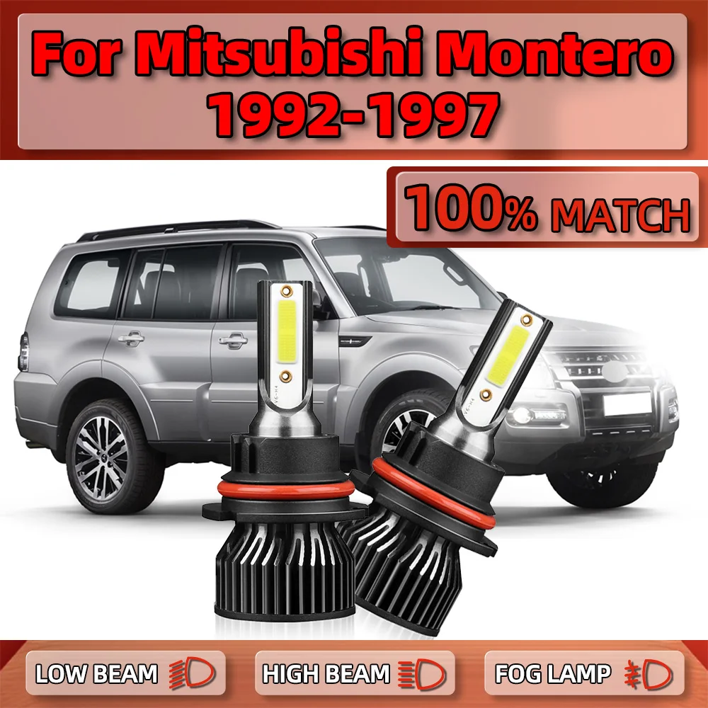 

120W LED Headlights Bulbs 20000LM CSP Chips Auto Lamps 12V 6000K White For Mitsubishi Montero 1992 1993 1994 1995 1996 1997
