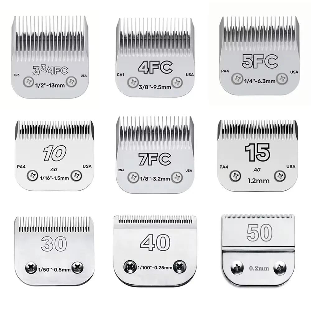 3F 4F 5F 7F Professional Pet Clipper Blade Replacement A5 Blade Fit Most Andis AG AG2 AGCC AGC2 MBG Series Animal Clippers razor blade replacement,hair clipper accessories,pet grooming clipper set