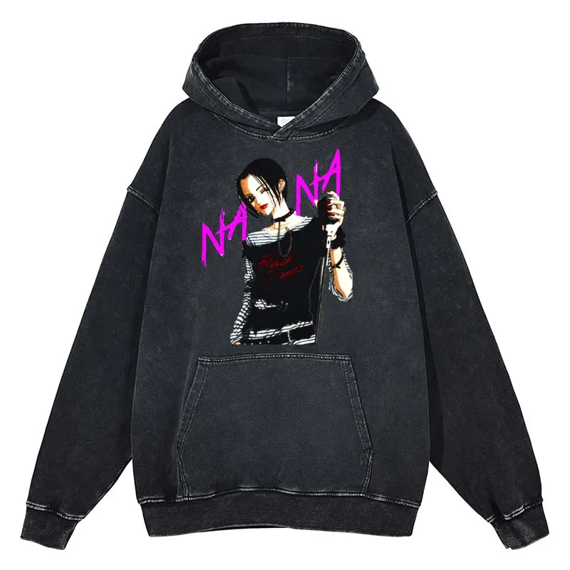 

Anime Nana Osaki Print Hoodies Manga Men's Women's Long Sleeve Cotton Oversize Aesthetic Clothes For Teens Harajuku Streetwear