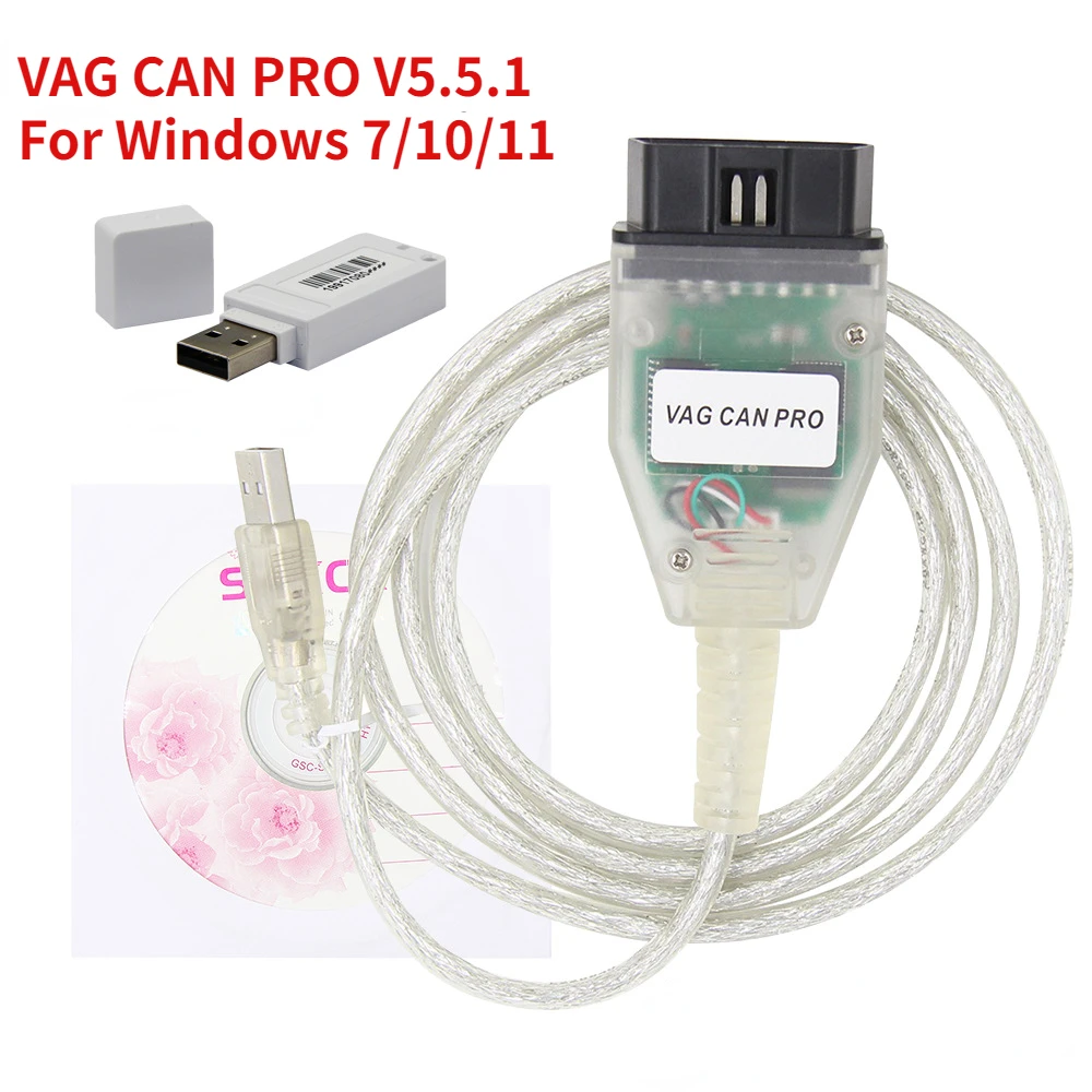 

VAG CAN PRO 2023 VCP 5.5.1 Interface Can Bus VAG COM K-line OBD2 Auto Car Diagnostic Tool OBDII Cable for VW for AUDI for Seat