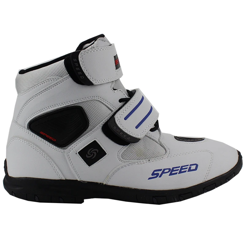 PRO-BIKER Motorcycle Boots Microfiber Leather Shoes Breathable Racing Boots SPEED Motorboat Motocross Men's Anti-skid