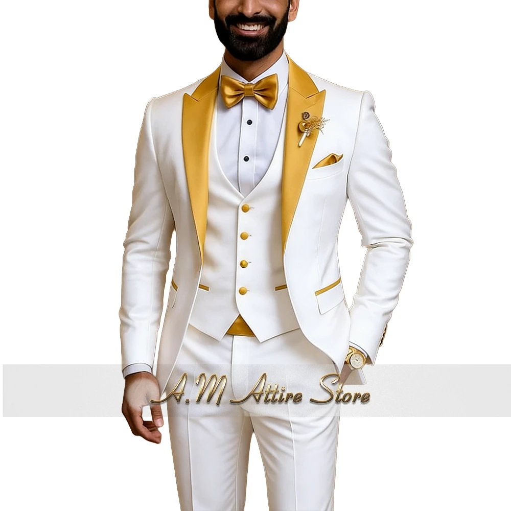 Costume de Mariage Homme Haute Couture 3 Pièces – Veste