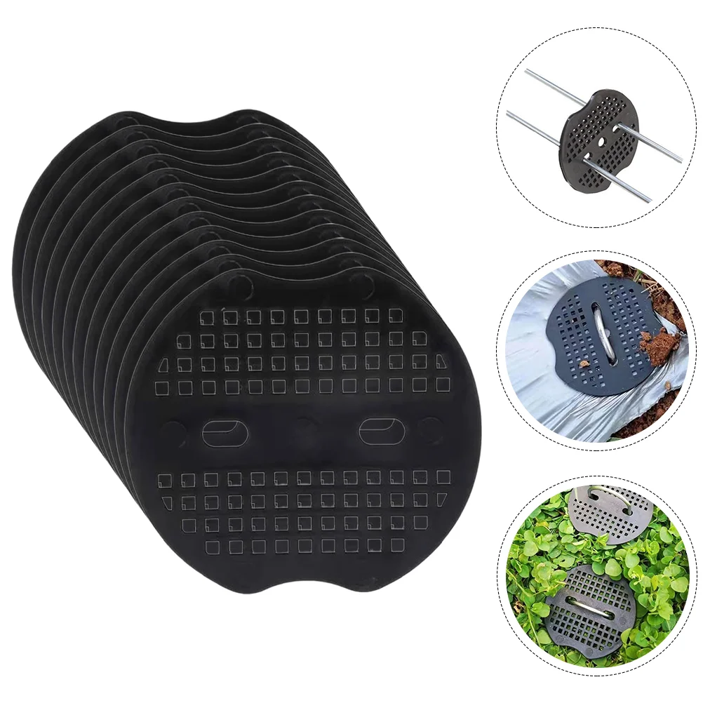 

40 Pcs Garden Nail Spacers Landscape Pin Pad Grass Staples Supplies Tent Stakes Gasket Plastic Landscaping Gardening