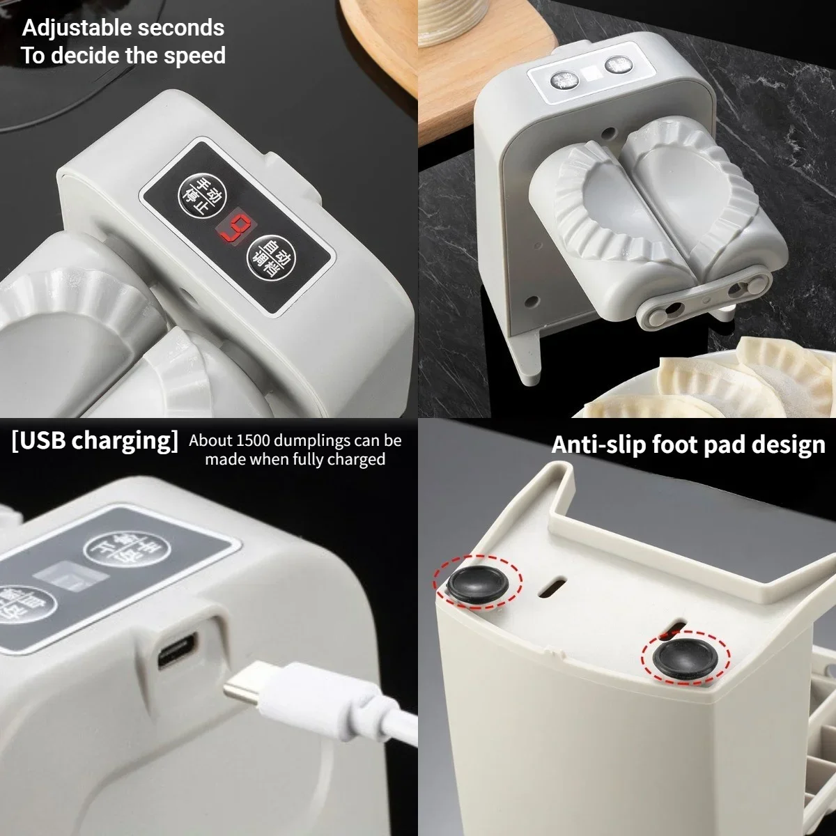 Dumpling Maker Automatic Electric Press Mold Kitchen Tool