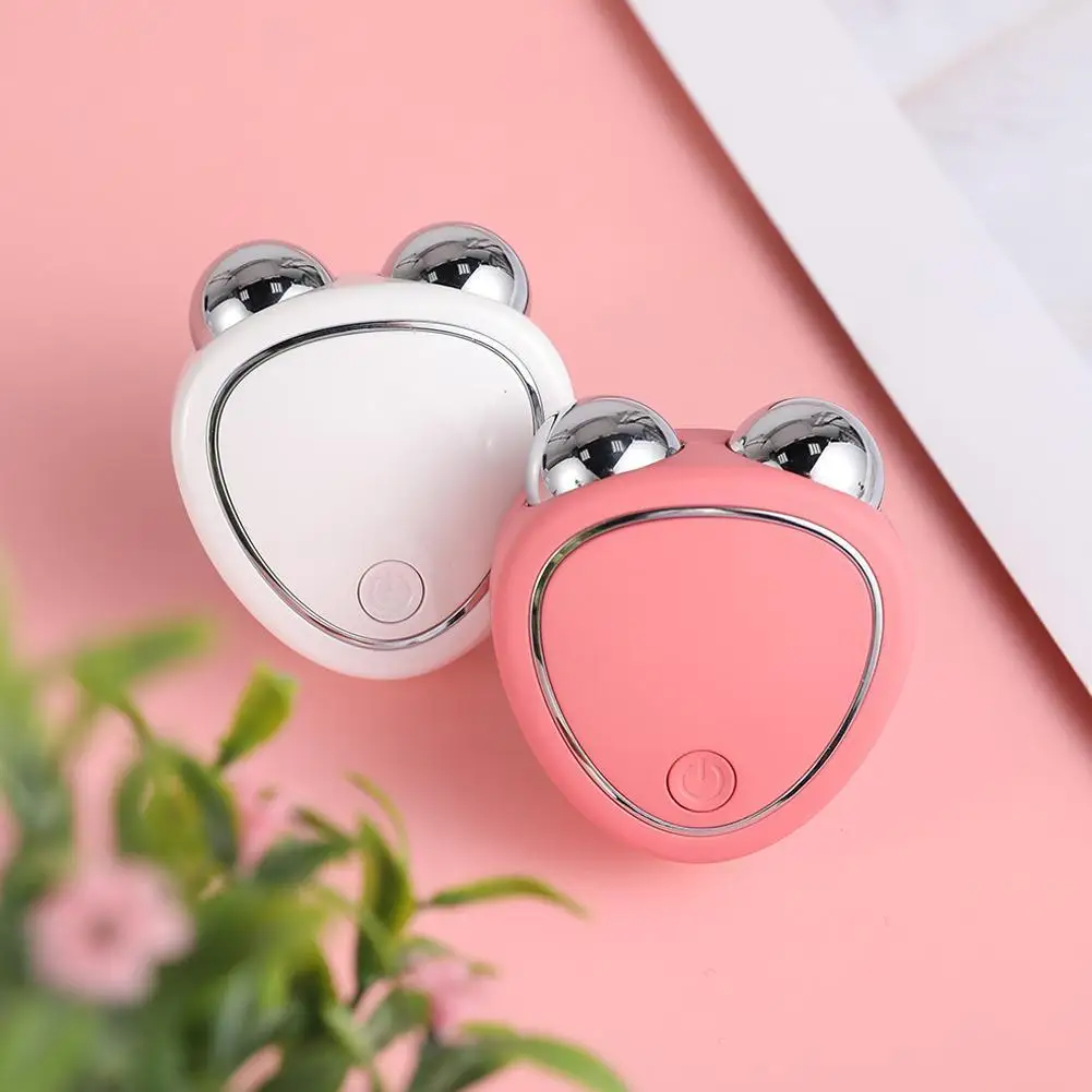 

Portable Electric Face Lift Roller Massager EMS Sonic Facial Lifting Skin Tighten Massage to use after charging for 30 minutes