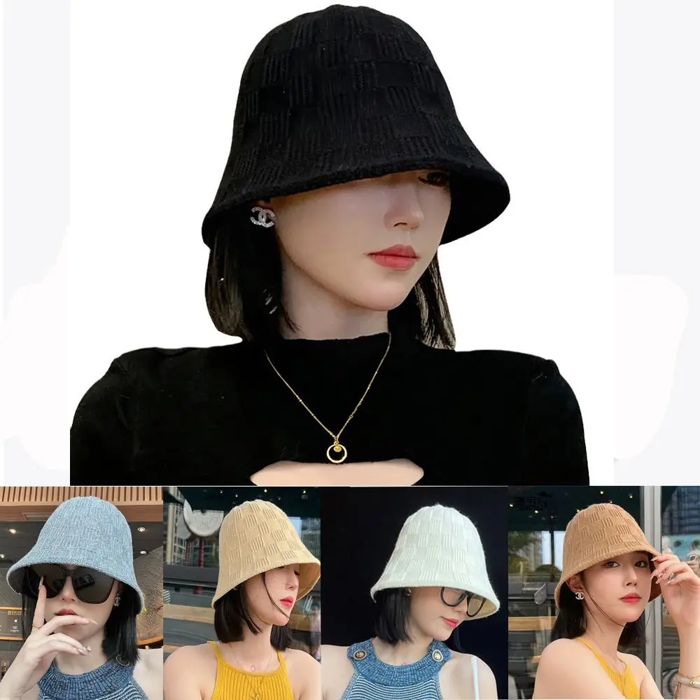 

Retro Autumn Winter Hat Wide Brim Bowler Fedora Hats Fashion Versatile Bucket Hat Warm Thicken Fisherman Hat Indoor Outdoor