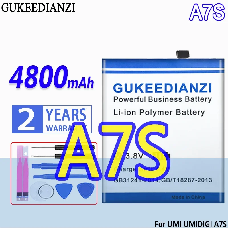 

High Capacity GUKEEDIANZI Battery 4800mAh For UMI UMIDIGI A7S