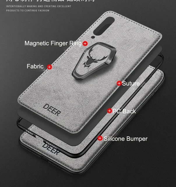 Top Fabric Leather Samsung Case