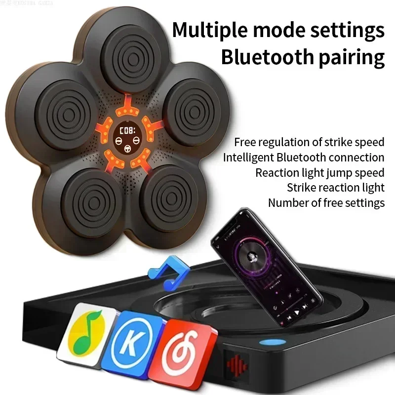 Music Boxing Machine Adult/children Music Boxing Target Trainer Relaxation Response Training Target Agility Response