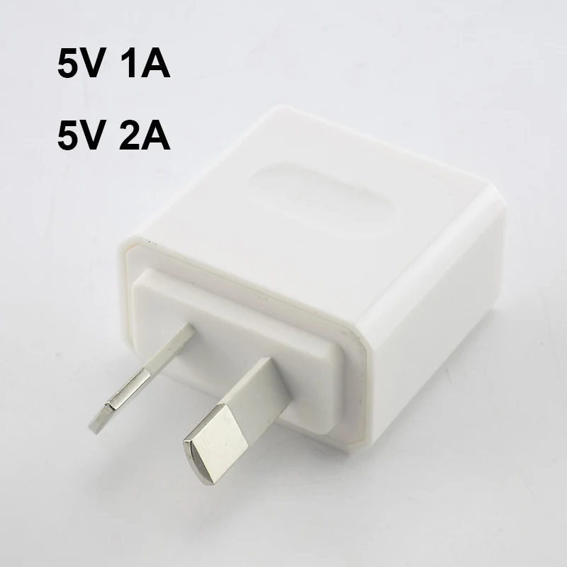 5V 1A 2A USB Charger Portable Travel Power Adapter AU Plug USB Phone Charging Head Australian Standard Plug