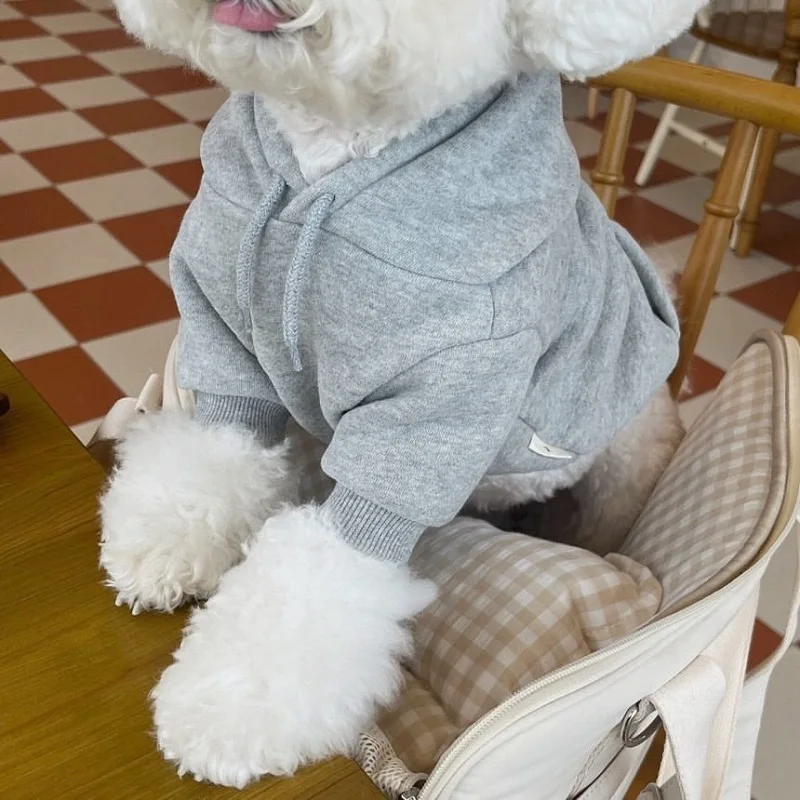 Pet Clothes Winter Hoodie Pet Clothing Dogs Fashion Plush For Small French Bulldog Puppy Spring Autumn
