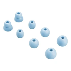 Premium Anti - Slip Silicone Ear Tips for Wireless Neckband Earphones (Blue)