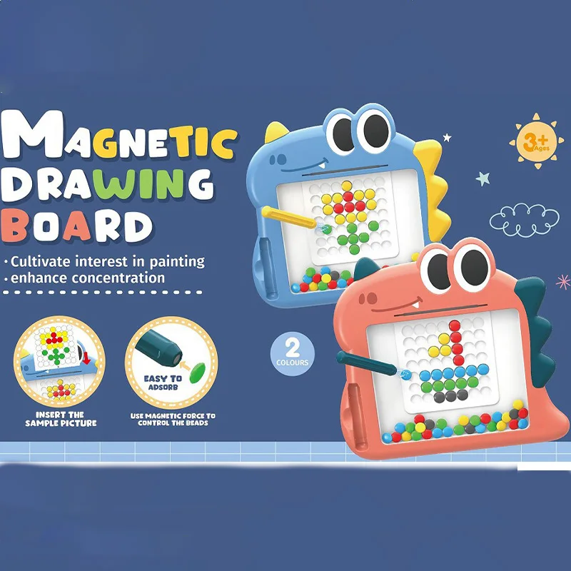 

Children's educational training toy girl cartoon magnetic pen board game drawing game interaction