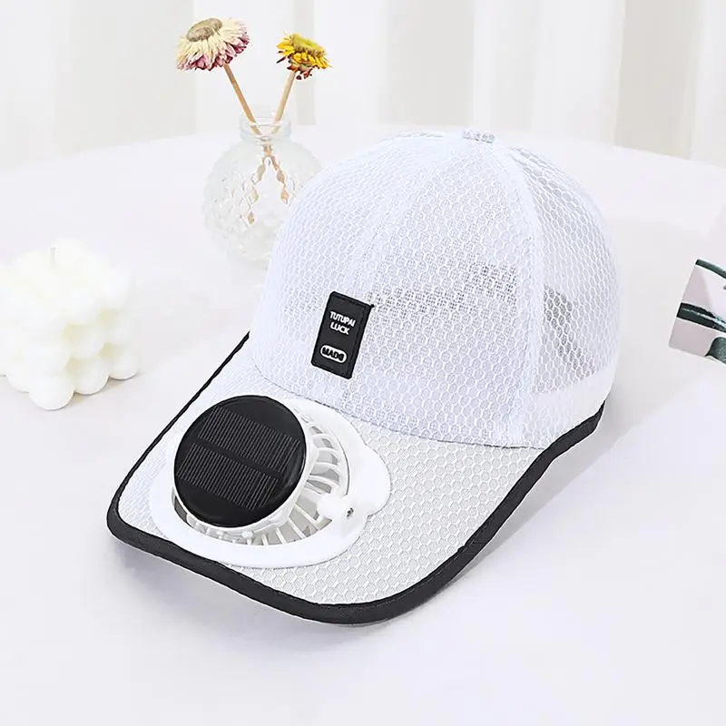 Summer Fan Sunhat Women Men Fan Baseball Hat Solar Charging Sun Protection