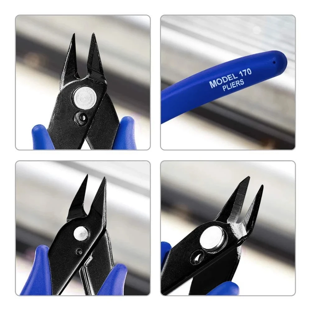 1/10/20 PCS Diagonal Pliers Carbon Steel Pliers Electrical Wire Cable Cutters Cutting Side Snips Flush Pliers Nipper Hand Tools 5
