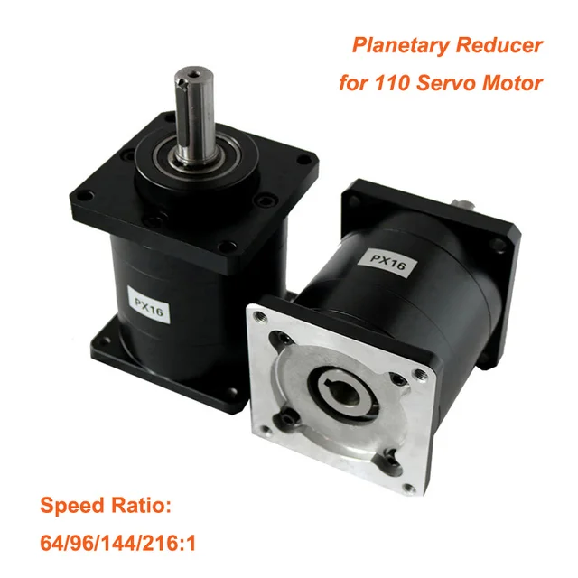NEMA 42 Planetary Gearbox - 19mm Input Shaft, 10:1 Ratio, For 110 Flange Stepper Motors (High Torque Reduction)