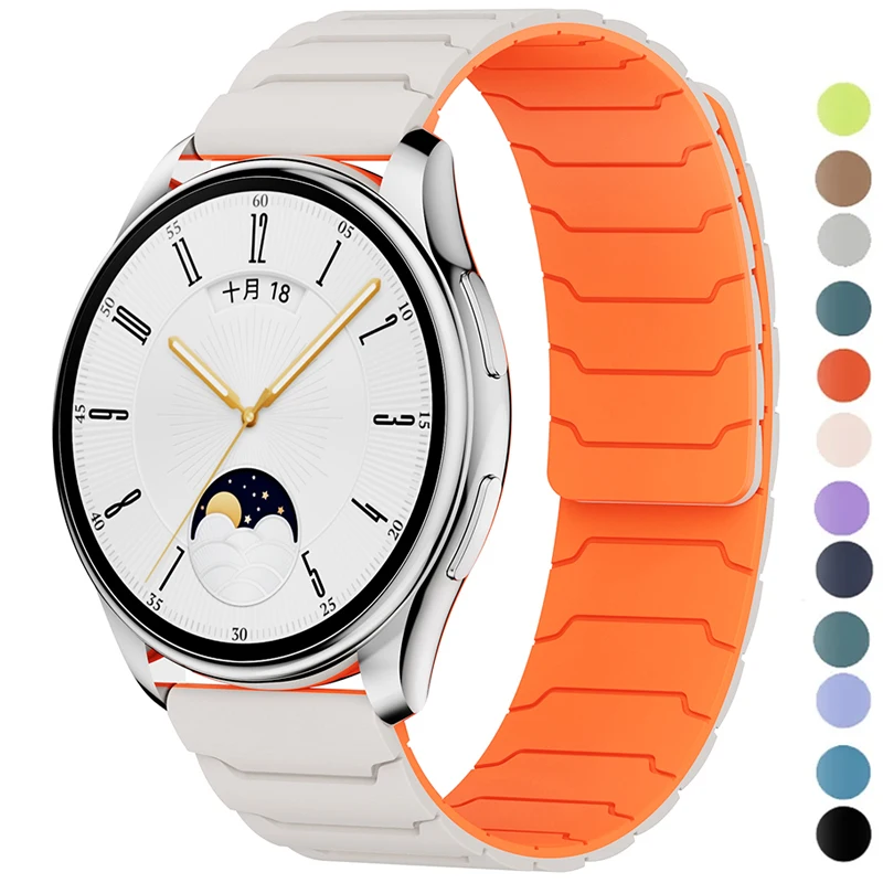 Magnetic Silicone Loop Strap - 20mm/22mm Adjustable Band