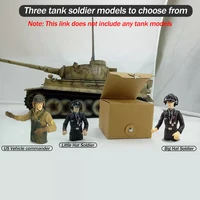 COOLBANK 1/16 WWII War Tank Model figure soldier HLC-0001/0002/0003 US Vehicle Captain 1938 Black Hat Officers Armoured Crew 2