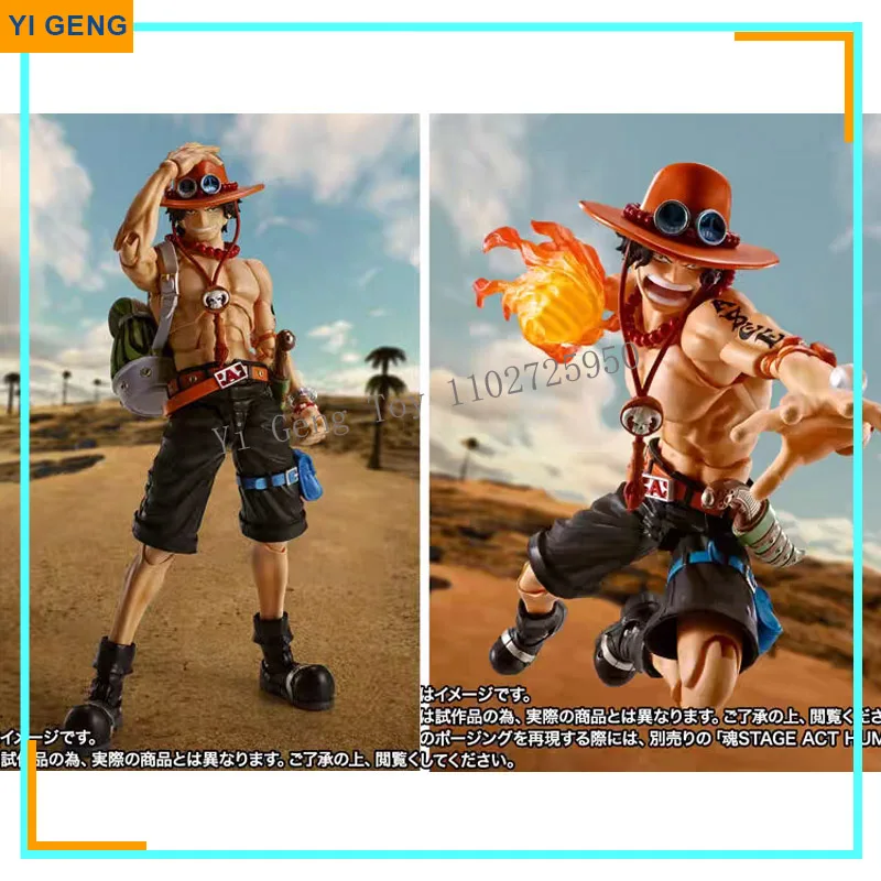 

Bandai Shf One Piece Portgas D Ace огненный кулак Луффи фигурка кукла Коллекционная модель детская игрушка Подарки на день рождения