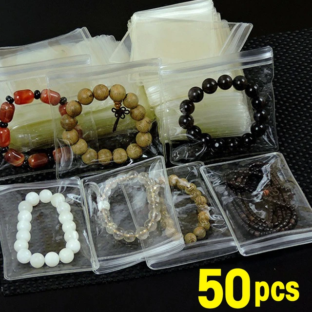 50pcs Jewelry Storage Bags Necklace Bracelet Earring Rings