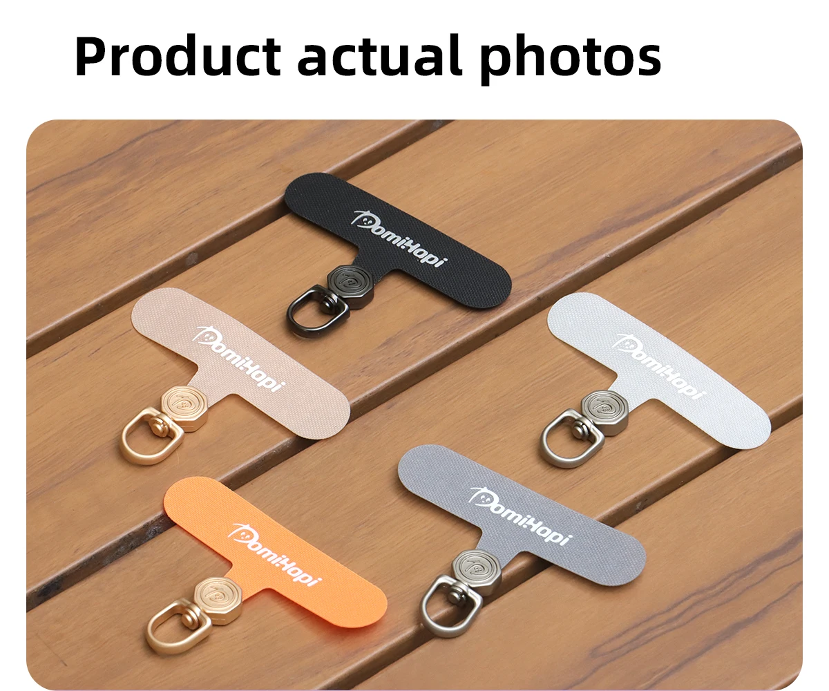 Telefon Tether Tab 360° ° Drehbarer, ultradünner, universeller Handy-Lanyard-Clip für Lanyard-Bänder, nicht klebende Handyhülle, Metall-Patch – Detail 13