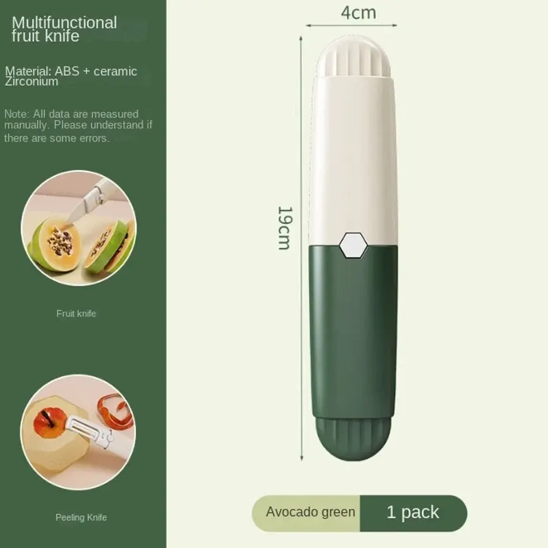 Eramic fruit knife Multi-functional Small Fruit Knife Peeler 2-in-1 Travel Dormitory Kitchen Home Melon