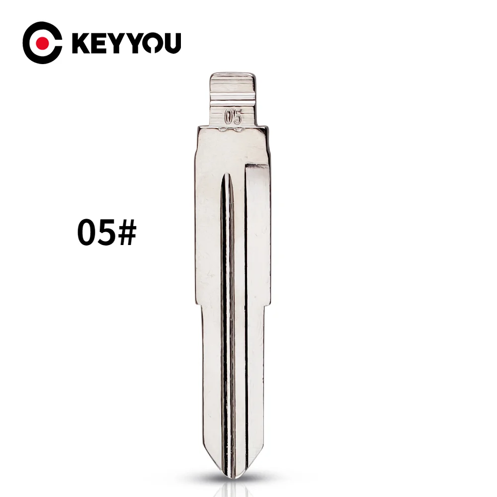 Keyyou 10X Metal Blank Uncut Flip Kd Remote Key Blade Type #05 Per Great Wall Per Suzuki Wagon R Per Chevrolet Spark